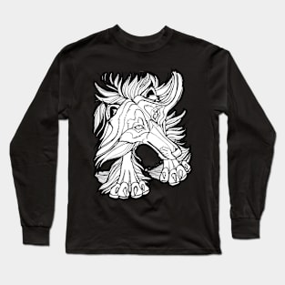 COLOR YOUR OWN TEE Floofy Wolf Long Sleeve T-Shirt